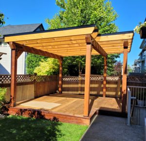 Cedar Pergola | Aluminum & Glass Pergola Vancouver